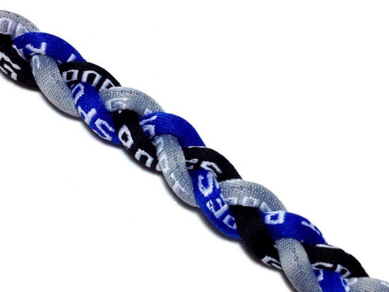 Triple Titanium Necklace (Blue/Gray/Black) - Click Image to Close