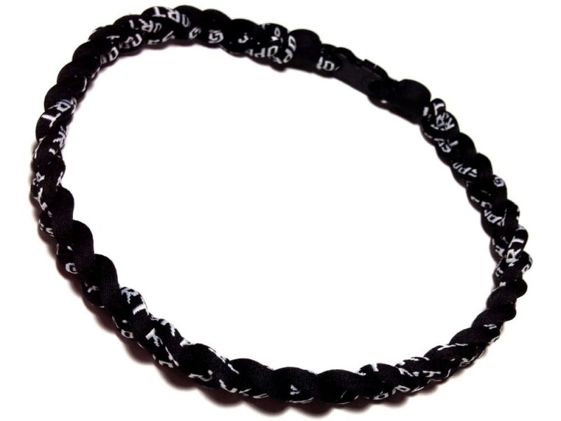 Triple Titanium Necklace (Black/Black/Black) - Click Image to Close