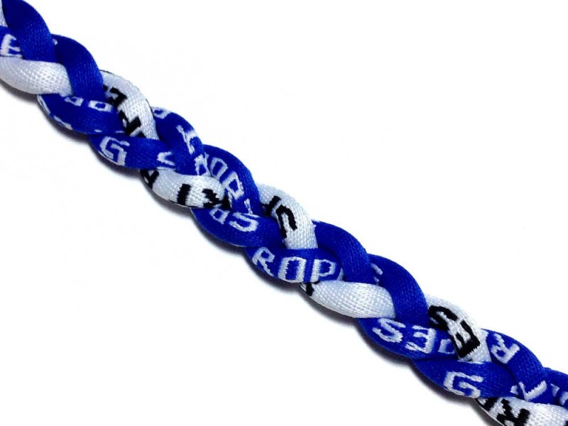 Triple Titanium Necklace (Blue/Blue/White) - Click Image to Close