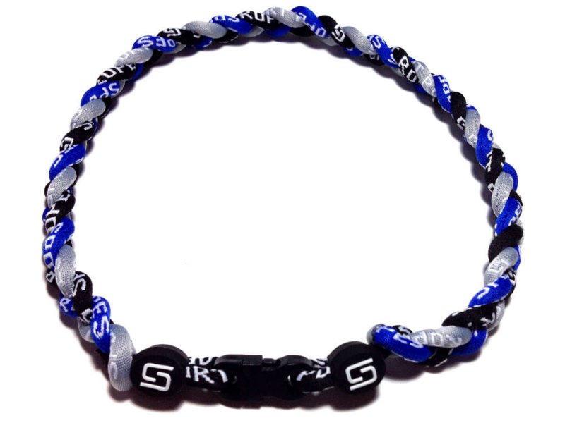 Triple Titanium Necklace (Blue/Gray/Black) - Click Image to Close
