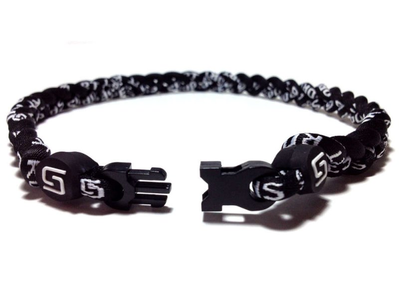Triple Titanium Necklace (Black/Black/Black) - Click Image to Close