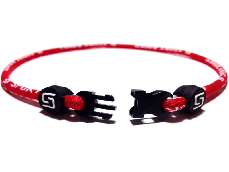 Single Titanium Necklace (Red) - Click Image to Close