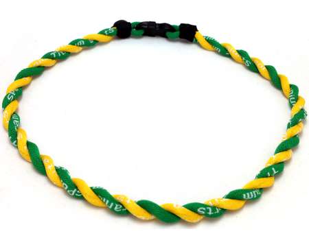 Double Titanium Necklace (Green/Yellow)