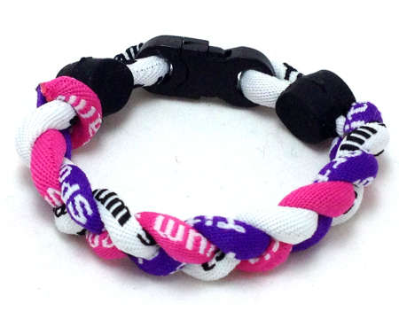 Triple Titanium Bracelet (Pink/Purple/White)
