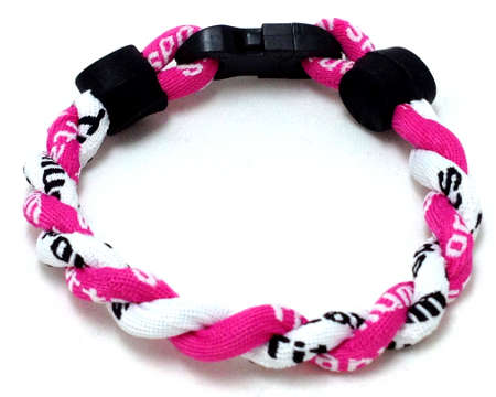 Double Titanium Bracelet (Pink/White)